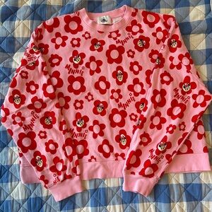 Disney Minnie Mouse all over print pullover crewneck